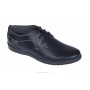 Pantofi barbati sport casual din piele naturala Ten Negru TENSN